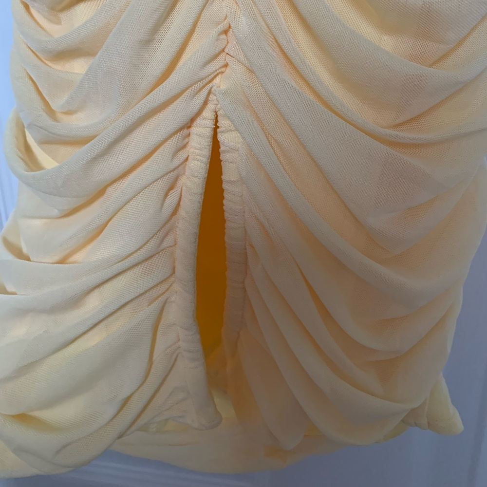 Oh Polly Corsica Embellished Bodycon Cut Out Summer Yellow 💛 - Picture 11 of 15